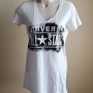 NWT white Converse tee. Xs